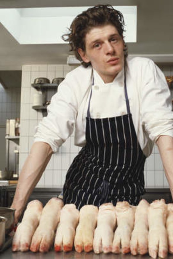 Culinary feats … a young Marco Pierre White in the kitchen of Harveys, circa 1990.