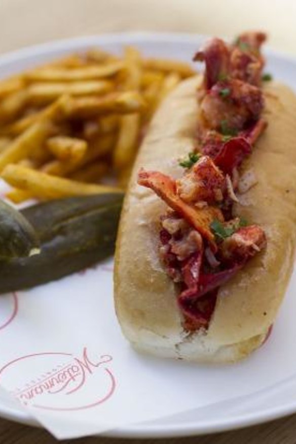 The Connecticut-style lobster roll at Waterman's in Potts Point.