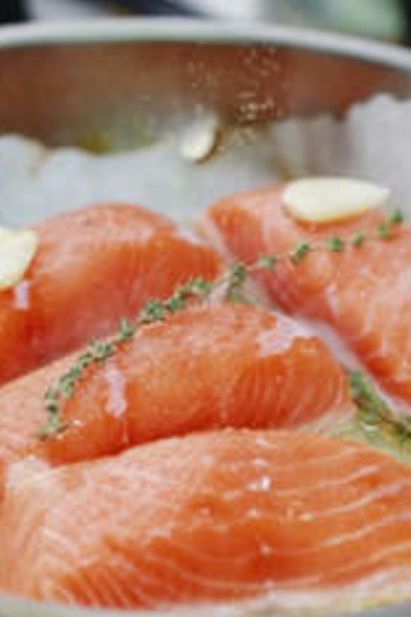 Salmon: Firm, but not as tasty and delicate as ocean trout.