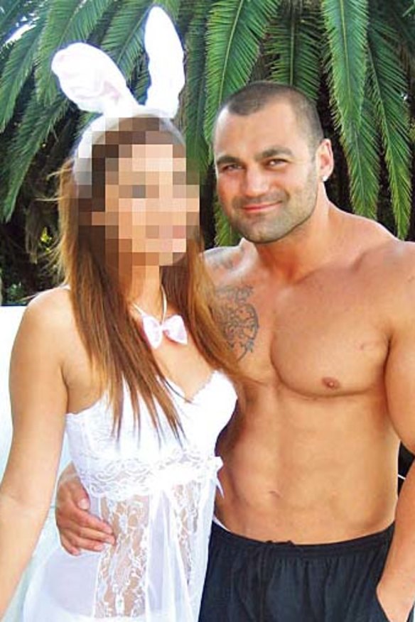 Missing . . . Hakan Ayik with a lingerie-clad companion.