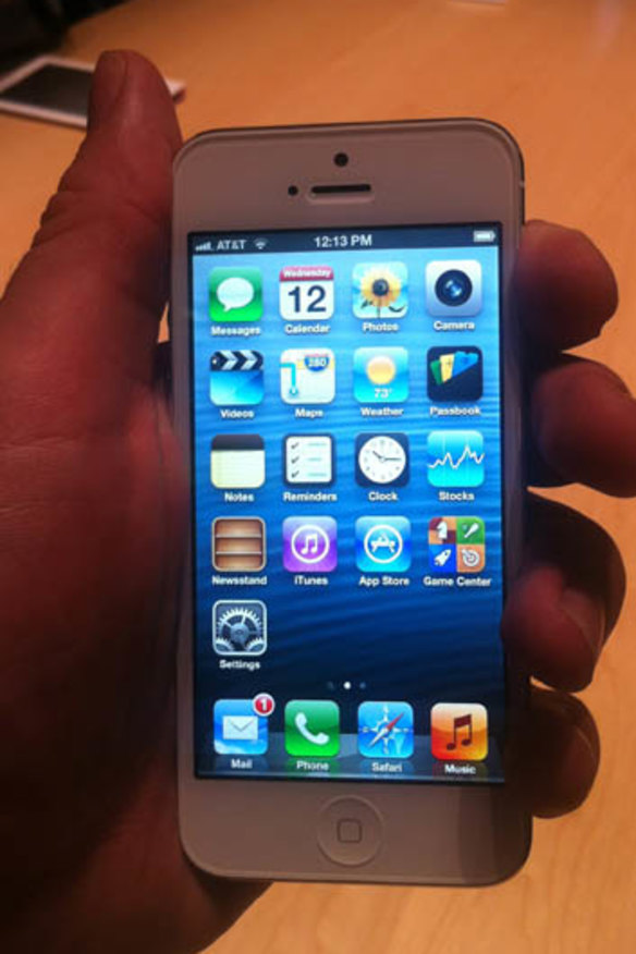 Up close ... the new iPhone 5.