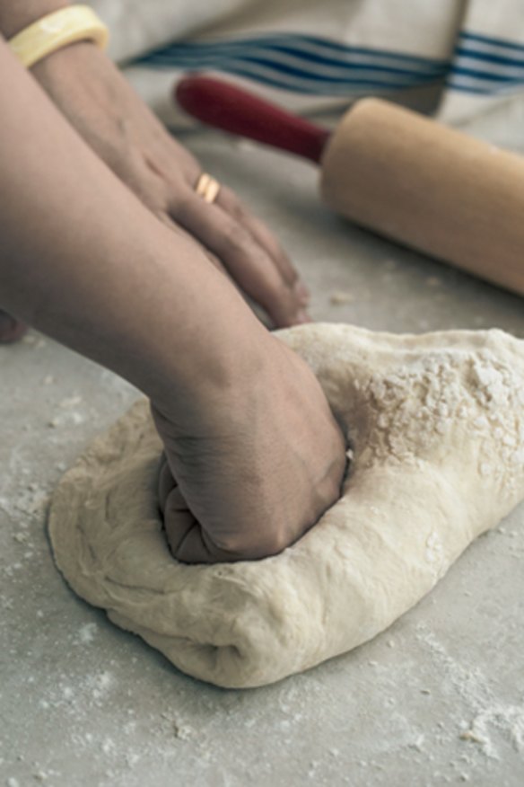 Step 5: Knead until smooth then cover and allow to rise a second time.