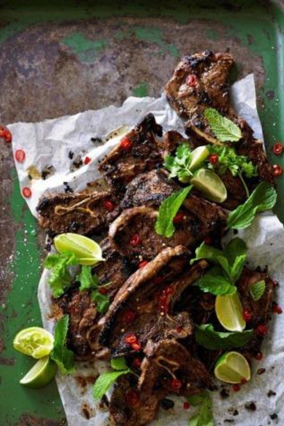 One pot wonder: The toasty toasty cumin in Adam Liaw's lamb chops with chilli, garlic & lime is enhanced by the heat of the chilli and contrasts well with the fresh coriander and mint.