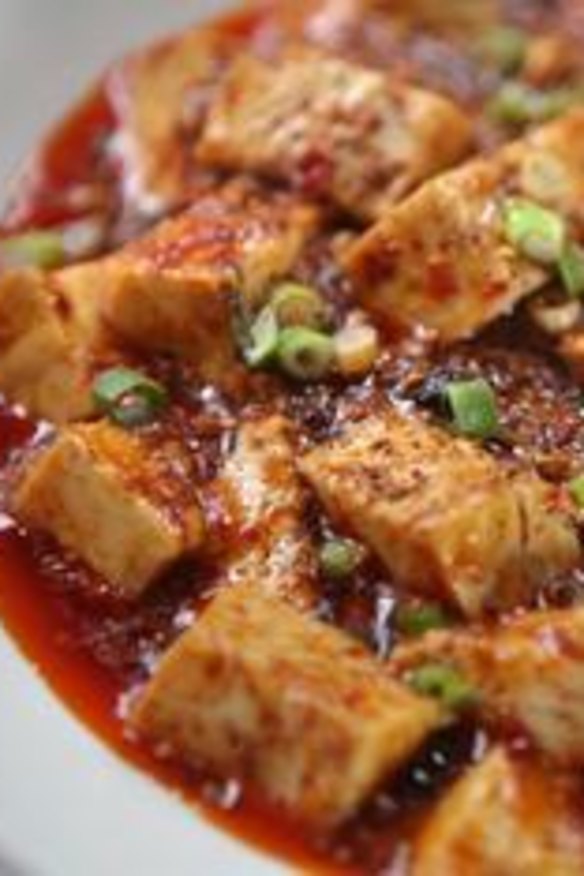 Ma po tofu dish from Danity Sichuan Chinese restaurant in Toorak.