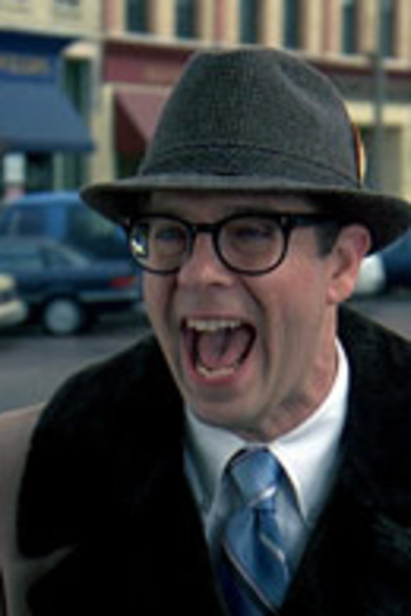 Inauspicious encounter: Murray and Stephen Tobolowsky, as insurance salesman Ned Ryerson.