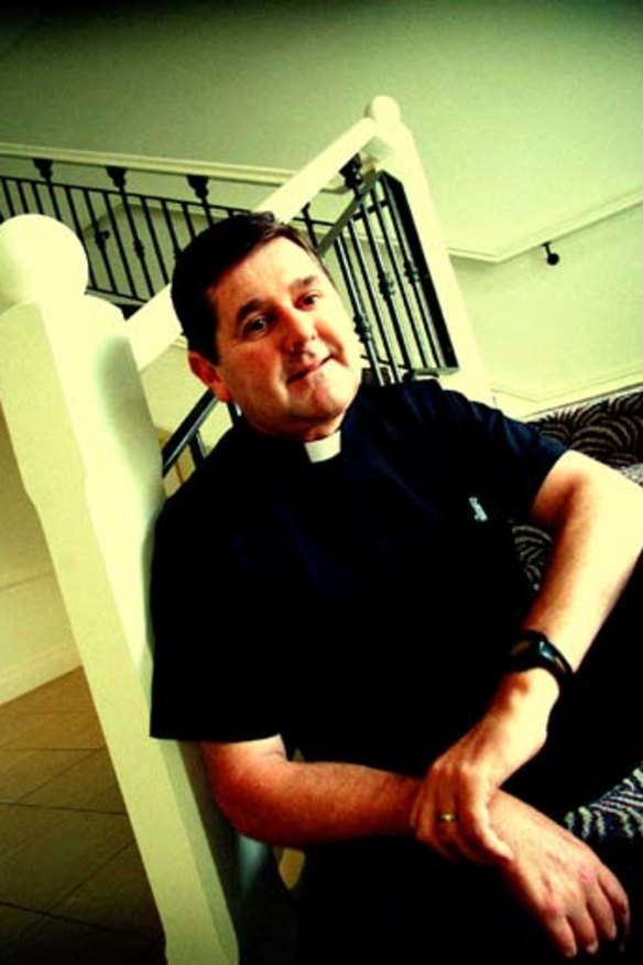 Pressure ... Father Chris Riley.