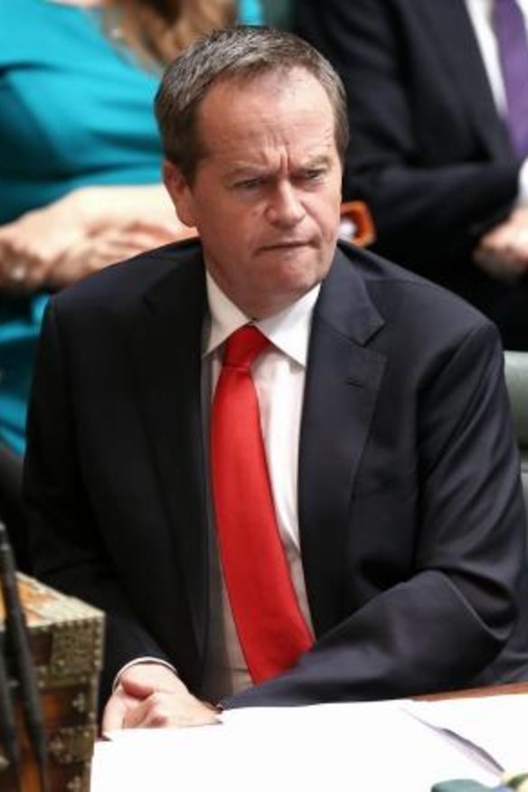 Anger: Opposition Leader Bill Shorten.