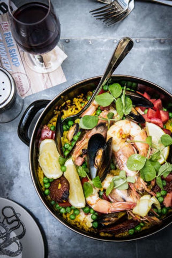 Value: The Fish Shop has a $55 paella deal.