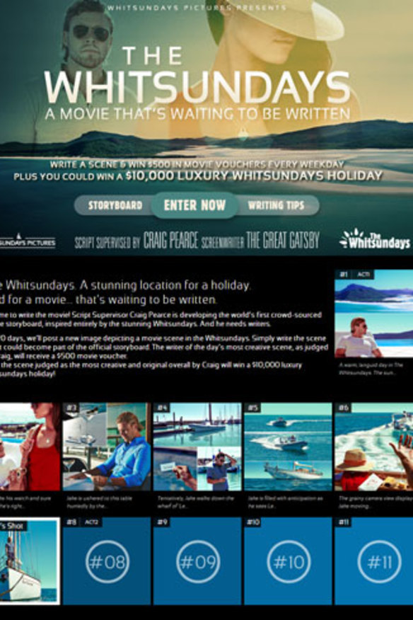 A screengrab from The Whitsundays competition page.