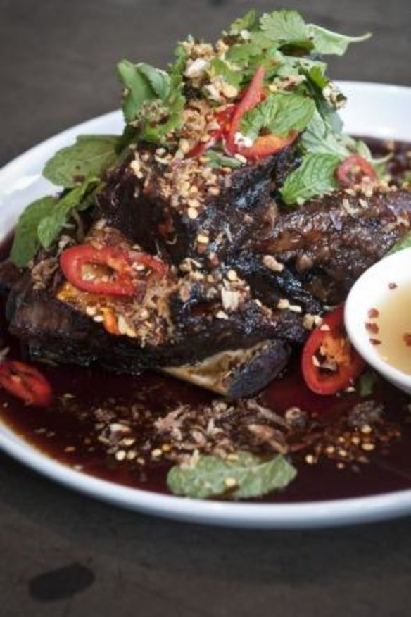 Signature dish: Char-grilled beef ribs.