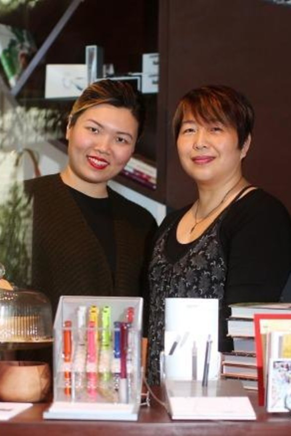 Sinmei Cheung (left) and Julie Tjiandra have partnered up to open Sinmei Tea at Scrumptious Reads.