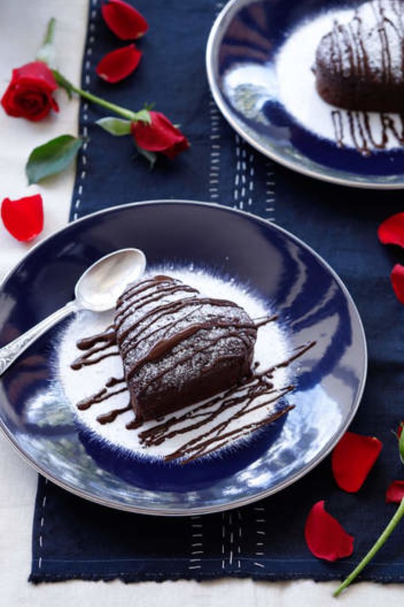 Jill Dupleix's chocolate heart cakes.