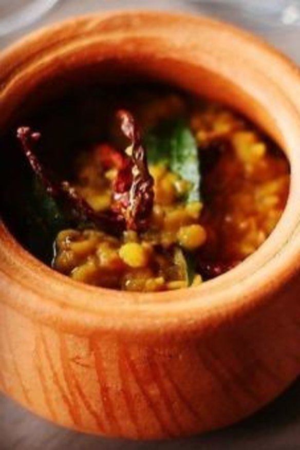 Shashi Singh believes the dhal's earthy flavours work well with sangiovese or cool-climate shiraz.