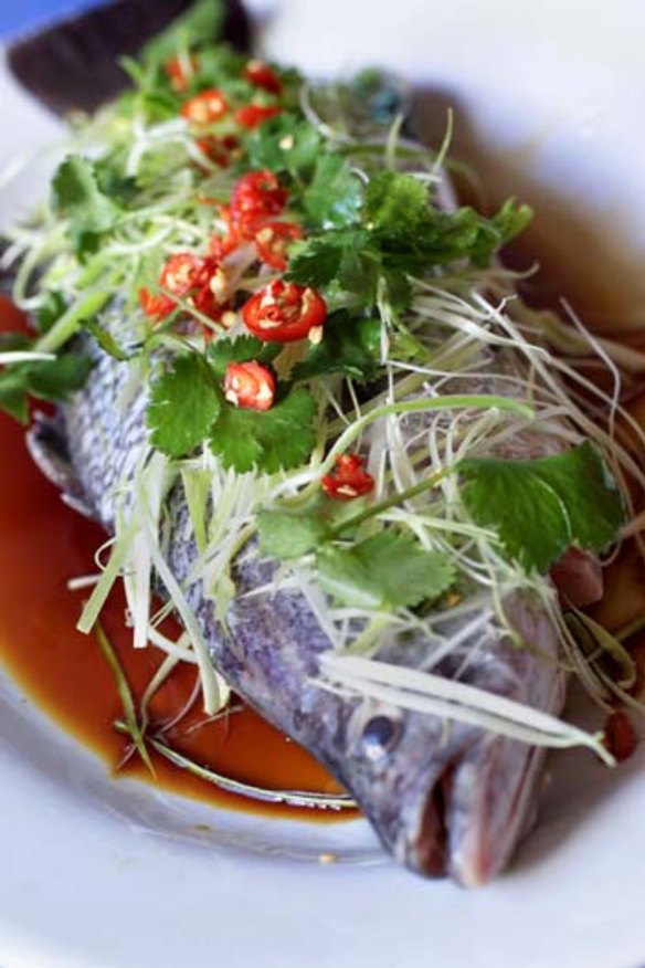 Abundance and unity ... whole steamed fish served with the head and the tail is traditionally the final dish of the New Year banquet.