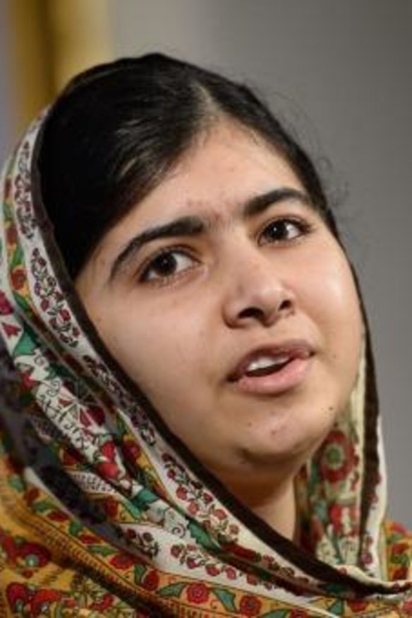Gaza support: Nobel laureate Malala Yousafzai.