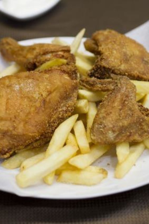 Fried chicken at al Shami.