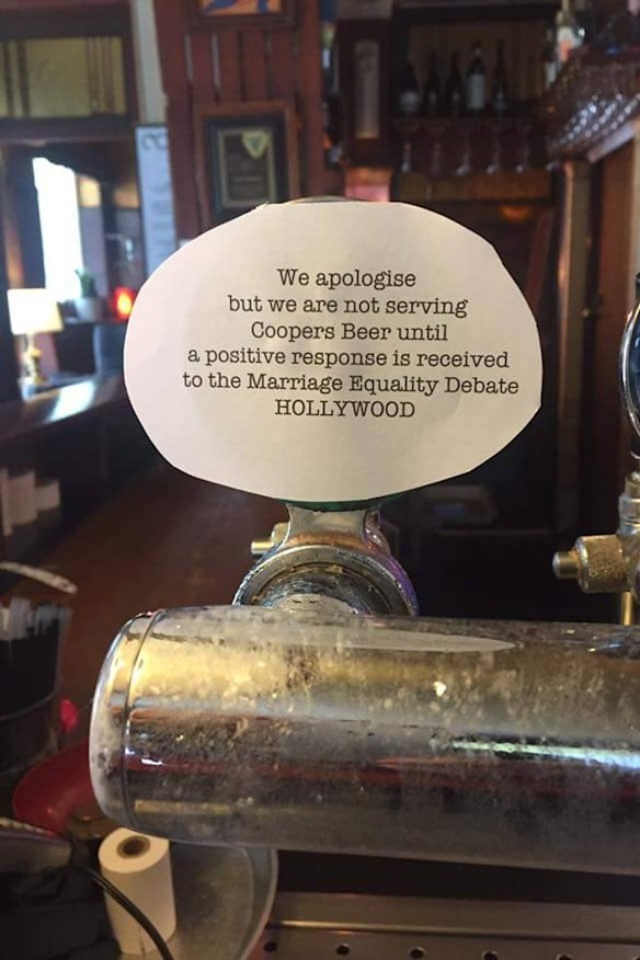 Licensed venues including Sydney's Hollywood Hotel began to boycott the beer.