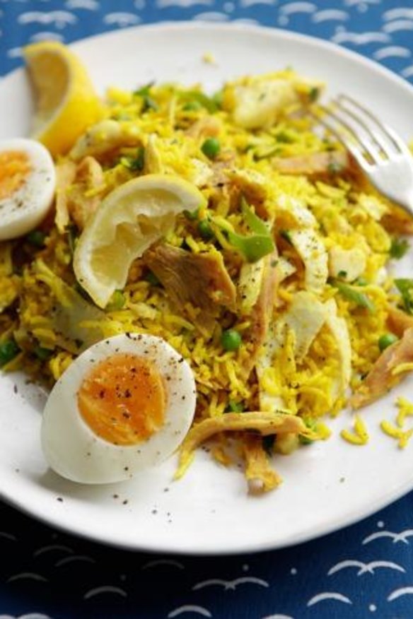 Lawson has served a kedgeree-inspired fish risotto on Good Friday.