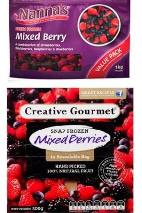 The recalled frozen berries.