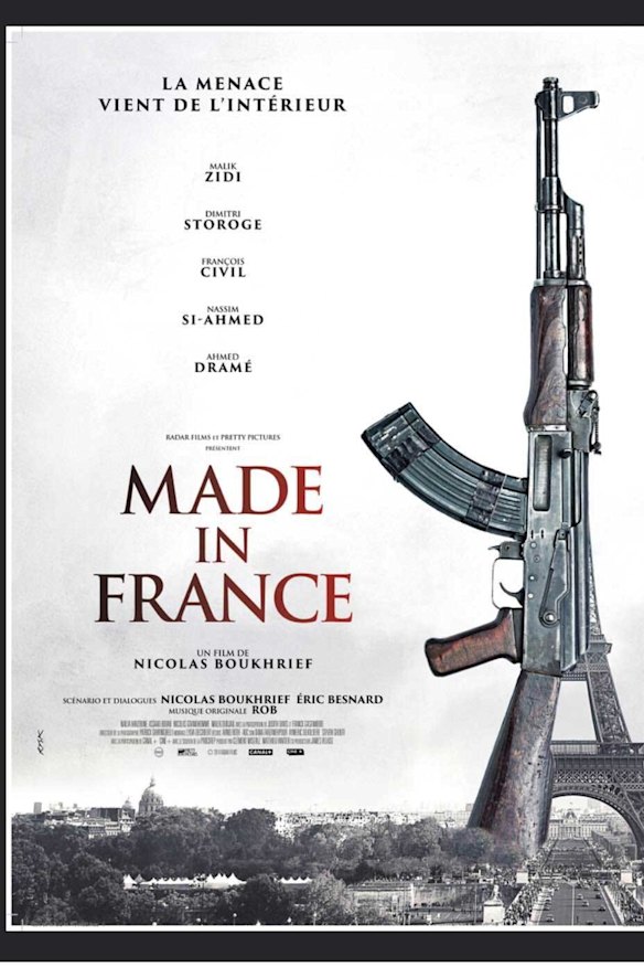 A poster for the film, <i>Made In France</i>.