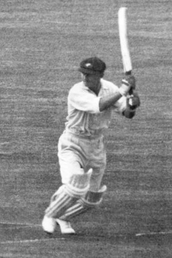 Legend in action: Stan McCabe scored 232 at Trent Bridge in 1938.