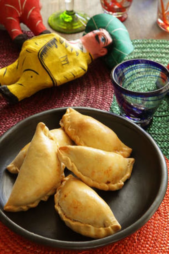 Party time: Spicy beef empanadas.