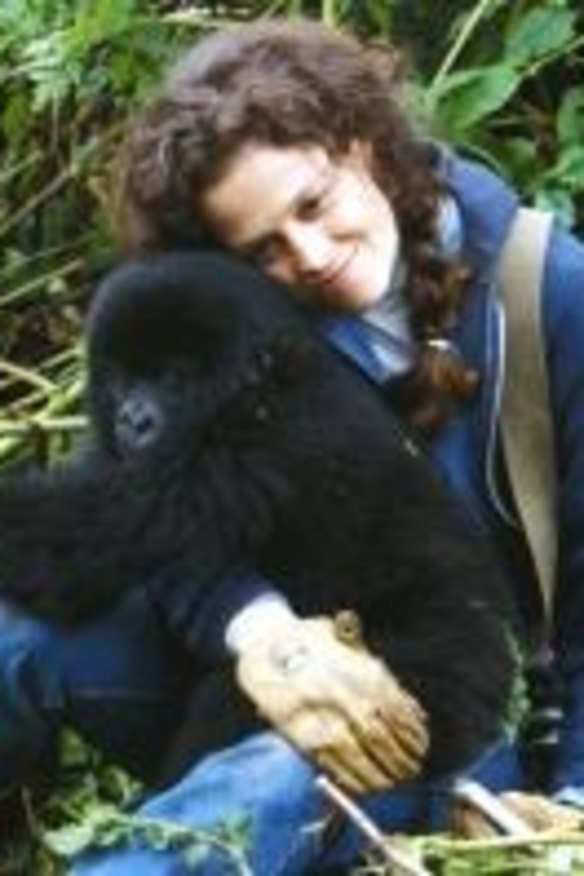 As Dian Fossey in <i>Gorillas in the Mist</i>.