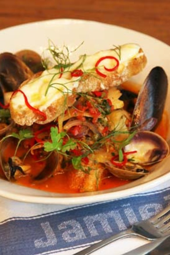 Hearty and generous ... the Ligurian fish stew.