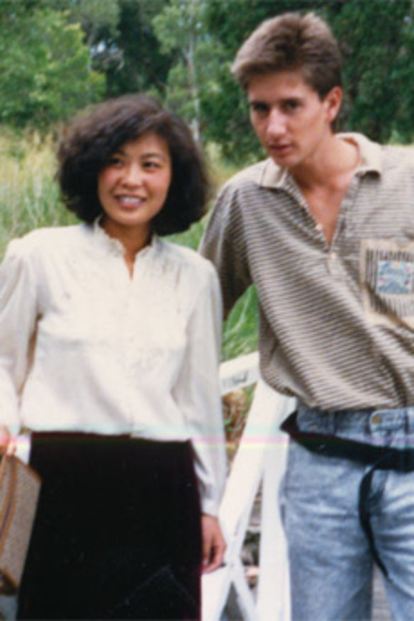 Age gap: Ms Liu with her "husband" David Shultz.