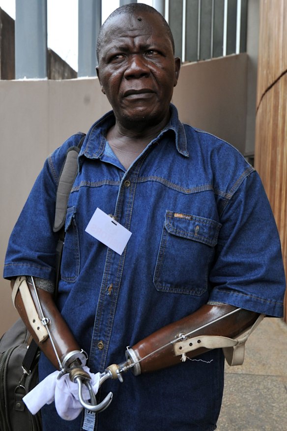 Sierra Leone's amputee association chairman Alhaji Jusu Jarka: many victims in the Sierra Leone civil war had their arms or hands chopped off by militias.