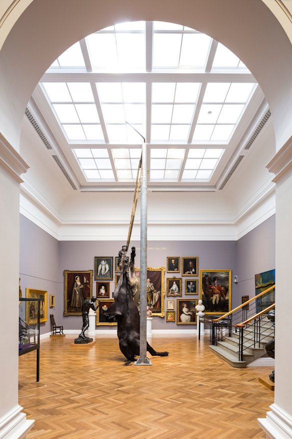 In AGSA’s Melrose Wing of European Art, Mitzevich hung a sculpture of two headless horses, "We Are All Flesh", by Berlinde De Bruyckere.