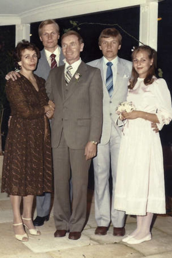 The Plibersek family in Parramatta in 1982 – (from left) Rose, Ray, Joseph, Phillip and Tanya.