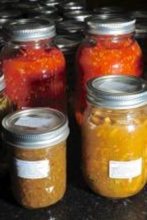 Preserves made by Judy and Bill Chaffey.