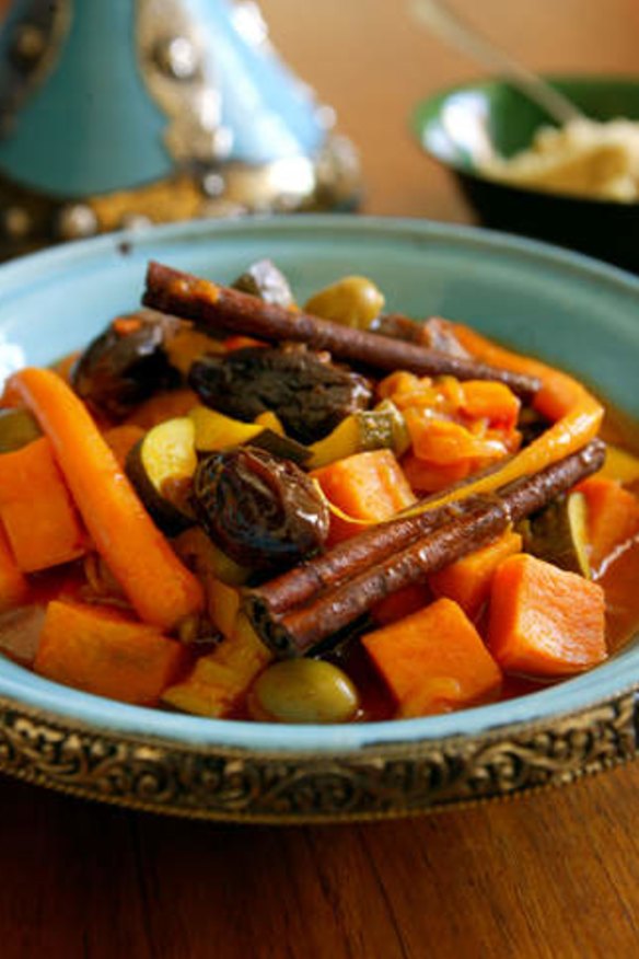 Fruit and vegetable tagine.