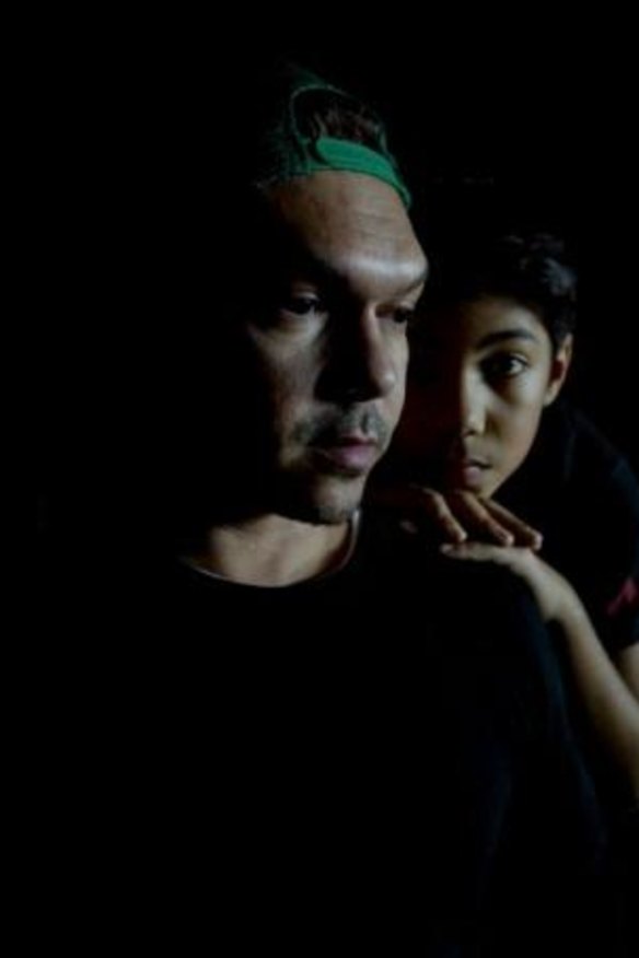 Stephen Page with son Hunter Page-Lochard.