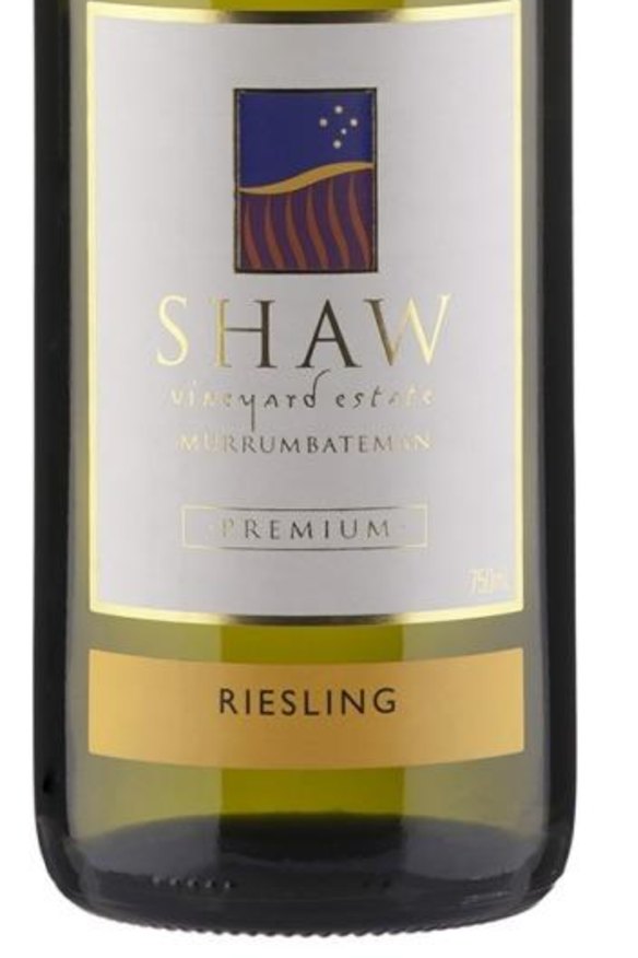 Shaw Vineyard Estate Canberra Riesling 2015.