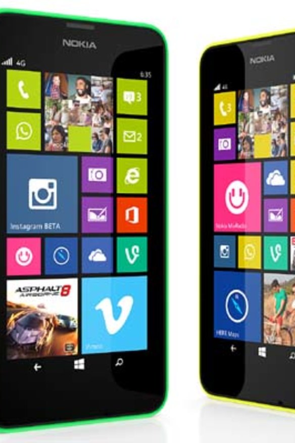 Nokia Lumia 635.