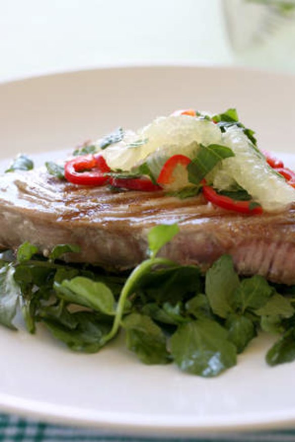 Ten minute dinner: tuna steak.