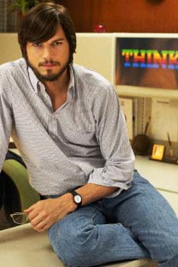 Ashton Kutcher as Steve Jobs.