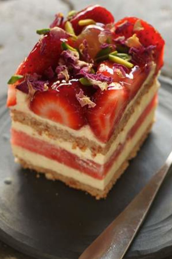 Cult following: Strawberry and watermelon cake.