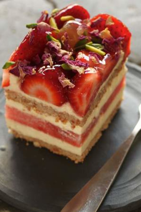 Cult following: Strawberry and watermelon cake.