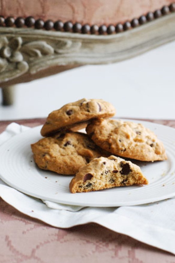 Classic choc chip cookies.