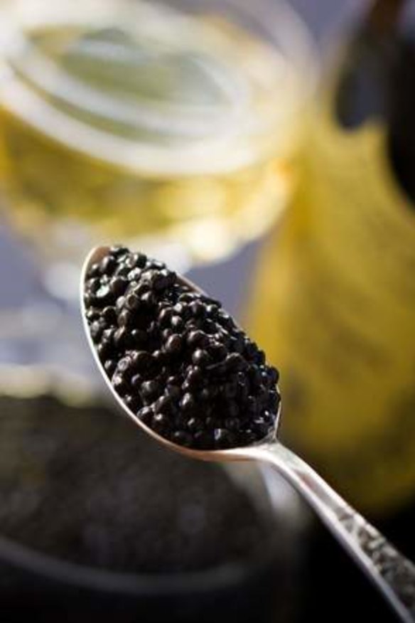 Avruga "caviar", an easy option for Valentine's Day.