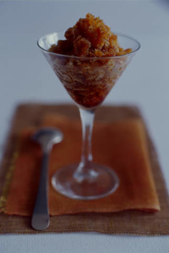 A summer twist on coffee ... espresso granita.