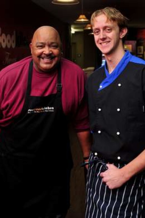Soulteam ... Victor Kimble of Soulfood and chef Jamie Percival.