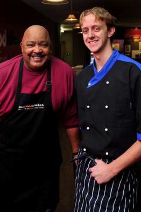 Soulteam ... Victor Kimble of Soulfood and chef Jamie Percival.