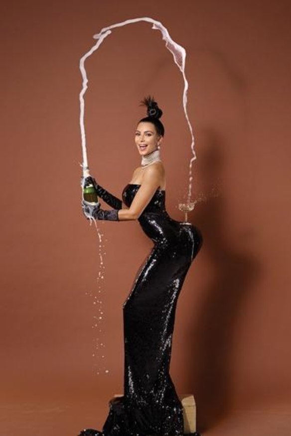 Kim Kardashian West recreated Jean-Paul Goude's famous <i>Carolina Beaumont, New York, 1976</i> image.