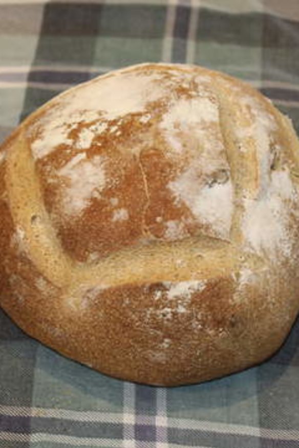 Crusty ... Kumara bread.