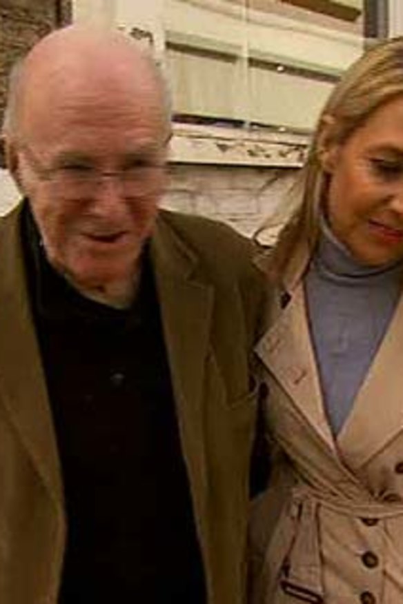 Clive James with Leanne Edelsten.