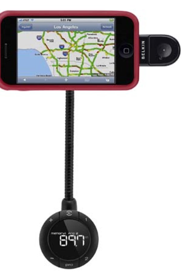 Belkin TuneBase FM with Hands-Free, $99.95.